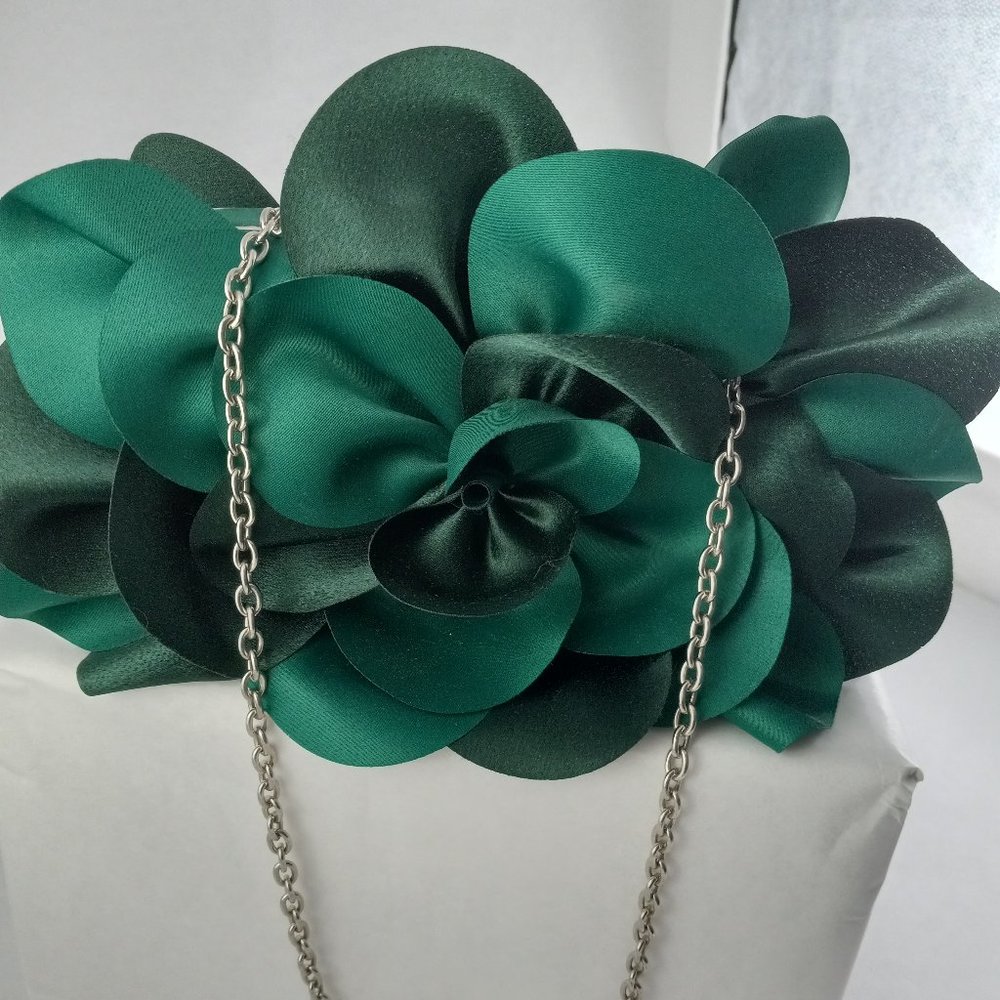 Sondra Roberts Rose Petal Clutch Bag with Chain Strap